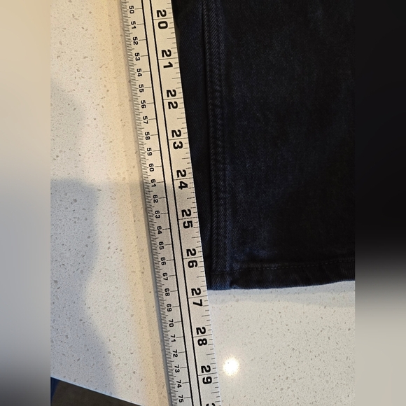 Everlane The Original Curvy Cheeky Jean Straight Coal Black Sz 24 - Picture 14 of 16